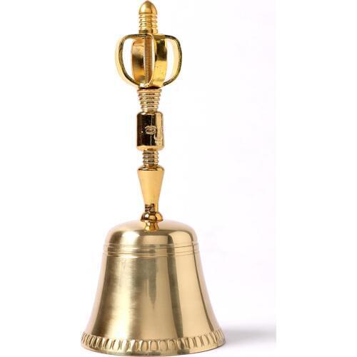 Tibetan Buddhist Meditation Bell and Dorje Set Shiplies Extra Loud Multi-Purpose Hand Call Bell