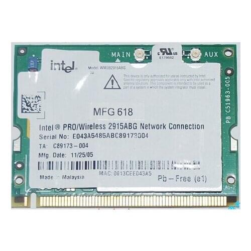 For For PRO/Wireless 2915ABG Mini-PCI Adapter 802.11a/b/g for HP