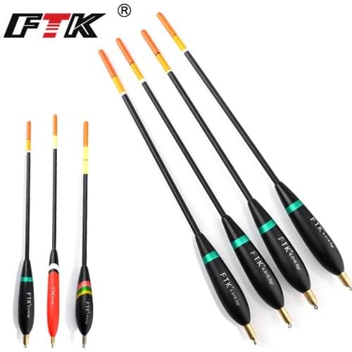 FTK Barguzinsky Fir Float 3colors 3pcs/pack 4pcs/pack Bobber Vertical Buoy Mixed Size carp fishing peche accesoires