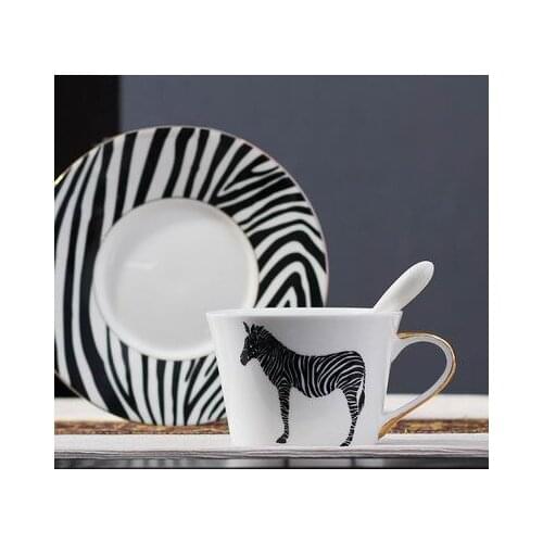 Bone China Coffee Cup Sets Colorful Butterfly Ceramic Tea Cups And Saucers British Office Teacup Porcelain Nice Gift