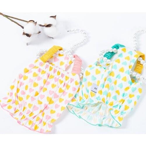 Summer Pet Clothing Dress Puppy Chihuahua Yorkshire Clothes Pomeranian Poodle Bichon Schnauzer Princess Costume Small Dog Skirt