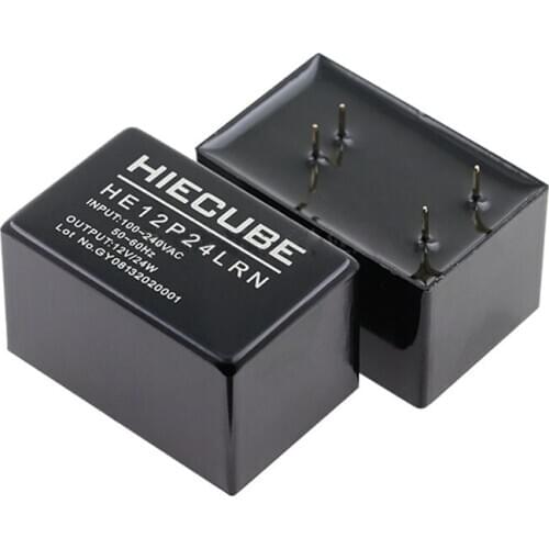 HOT NEW HE12P24LRN Power supply module 34.7*20.6*15.5mm To convert 12 v 220 v 12VDC 24W