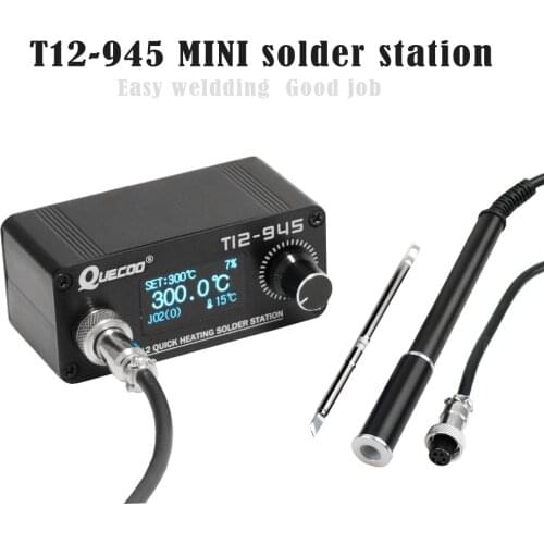 STM32 T12-945 MINI Soldering Station Electronic iron 1.3inch Digital station solder iron tip welding tool without power