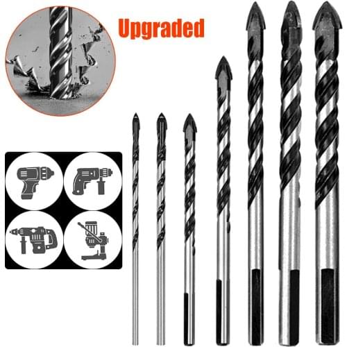 Upgraded Drill Bit Set Tile Concrete Metal Glass Brick Stainless Steel Wood Hole Opener Multifunction Carbide Drill Bits 3-12mm