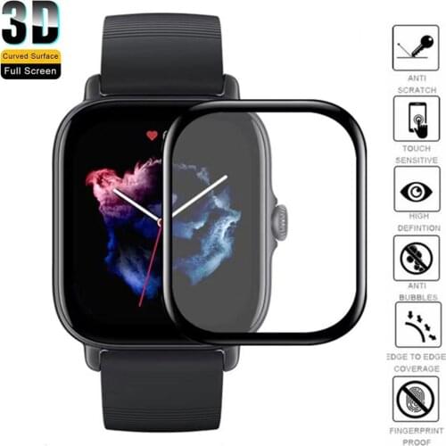 3D Curved Edge Soft Protective Film For Xiaomi Huami Amazfit GTS/GTS 2 2e/GTS 2 Mini Full Screen Protector Cover Film