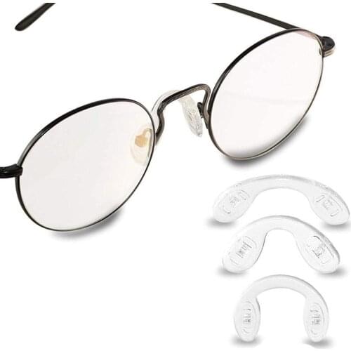 Transparent Silicone Nose Pad U Style Eyeglasses Pads Glasses Support Nose Pad Soft Anti-Slip Eyewear Accessories For Kids Adult