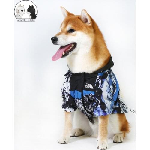 Dog Clothes Pet Dog Outdoor Jacket Puppy Coat Large Dog Clothes Hoodies Raincoat Rain Coat Ropa Para Perro The Dog Face Jacket