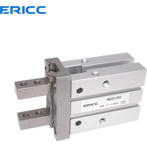 MHZ2 Bore 10-32mm 10D 16D 20D 25D 32D Double Acting Air Gripper Pneumatic Finger Cylinder SMC Type Aluminium Clamps