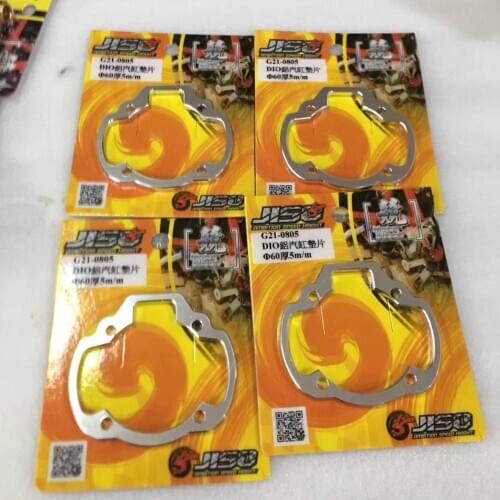 DIO50 Gasket 5mm 7.5mm For Big Bore Cylinder Dio 50 Engine Tuning BWSP Racing Perfomance Aluminium Spacer JISO