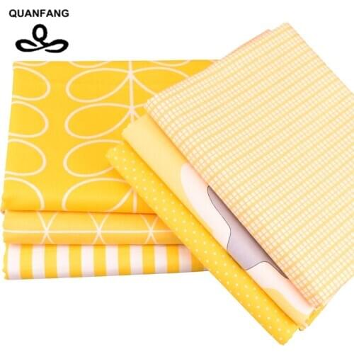QUANFANG Twill Cotton Fabric For Sewing DIY Patchwork Quilting Tissue Baby Children Sheet,Pillow Cushion Curtain Material Meter