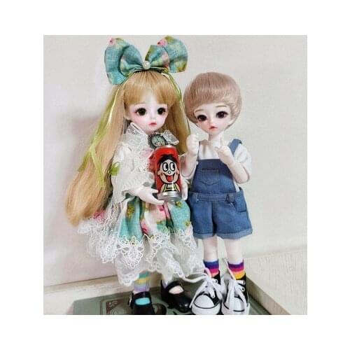 BJD/SD Doll 1/6 Scale Candy & Miyo Female Articulated Resin Doll 5 Skin Colors White/ Normal/ Brown/Light/ Tan for Fans Gift