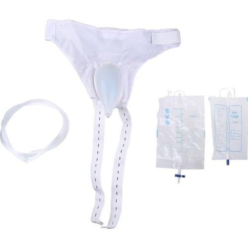 Male Female Silicone Urine Collector,Elderly Urinary Incontinence Urine Bag,Man/Women Urine Urination Device