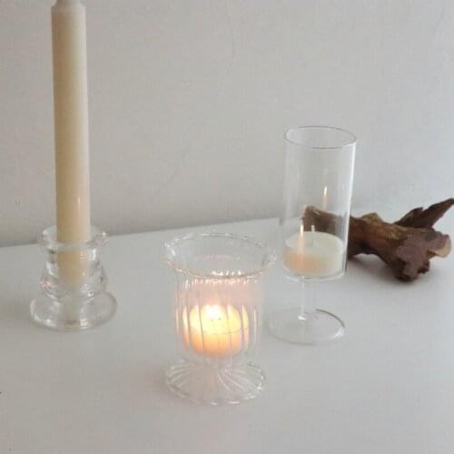 Glass Votive Candle Holders Clear Tealight Candle Holder for Wedding Centerpieces Home Decor wedding candle holder