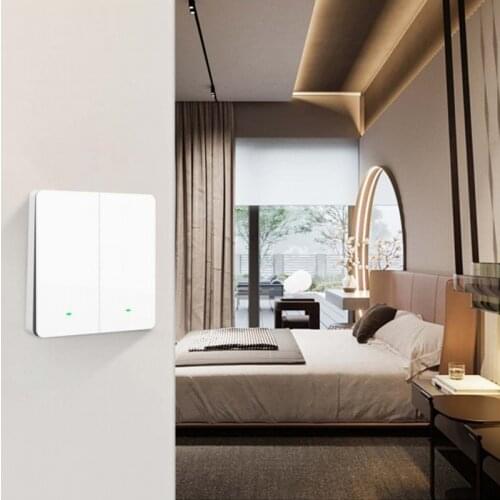 8/5/3/1 PCS Gosund Smart Life APP Control Wifi 2 Gang 10A Smart Switch Voice Control Switch Compatible With Alexa