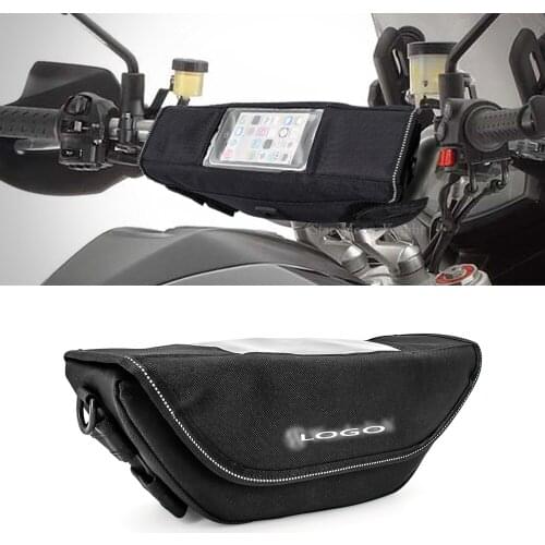 Motorcycle handlebar navigation Waterproof bag saddle bag big screen mobile phone GPS For Aprilia Caponord 1200 Rally ABS