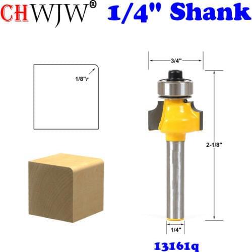 1PC 1/4" Shank Round Over Edging Router Bit - 1/8" Radius - Woodworking cutter