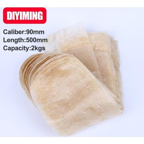 DIYIMING 10pieces big ham sausage packing casing diameter 90mm length 500mm per piece ham sausage dry casing