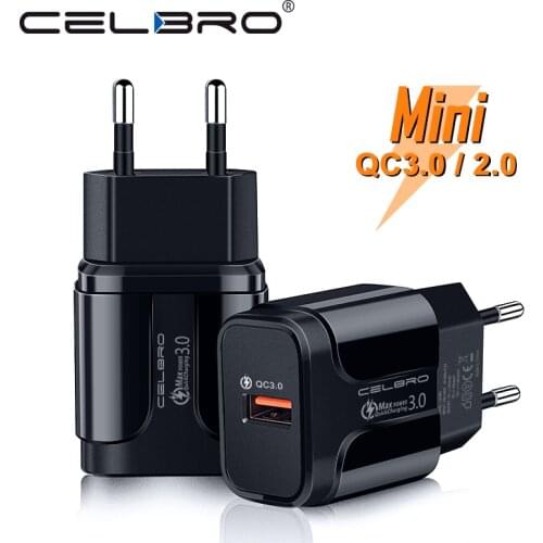 18W Usb Charger Portable Charger Phone Charging Chargers EU Adapter for Xiaomi Mi 9 Note 10 A3 Redmi Note 8 Quick Charge QC 3.0