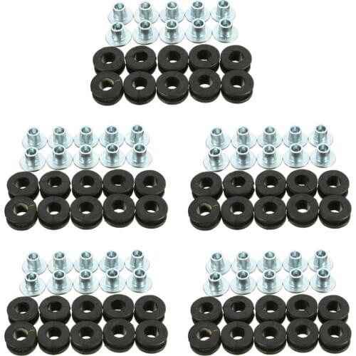 50pcs Motorcycle Rubber Grommets Bolts Kit For Honda For Yamaha For Kawasaki Fairing