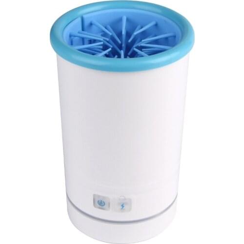 Pet Automatic Electric Foot Washer Foot Washer Cup Dog Washer Rechargeable Silicone Brush Rotary Paw Washer
