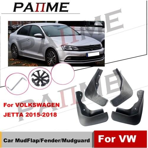 Car Mud Flaps Splash Guards For Volkswagen VW Jetta Sedan 2015 2016 2017 Front Rear Mudflaps Mud Flap Mudguards Fender yc10141