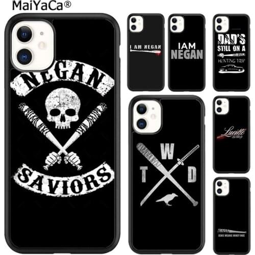 MaiYaCa Lucille The Walking Dead Negan Phone Case Cover For iPhone SE 6 6s 7 8 plus X XR XS 11 12 pro max Galaxy S8 S9 S10 shell