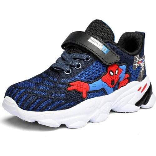 Disney Spiderman Kids Sport Shoes Boys Children Sneakers Child Walking casual Tennis Sneakers Tenis Infantil Teenagers Run Shoes