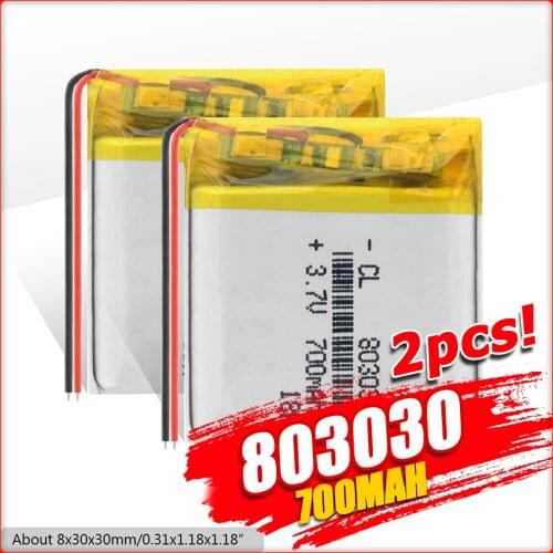 3.7V 0 700mAh Li-ion Polymer Battery Replacement Cell For Toy GPS MP3 MP4 PDA Smart Watch 3.7v Li-polymer Lithium Battery