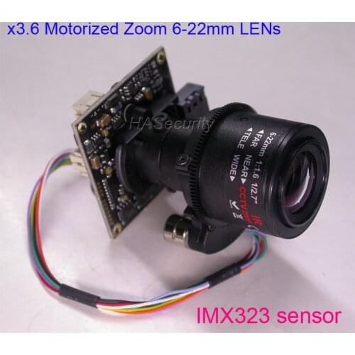 1080P AHD / TVI / CVI / CVBS Motorized 6-22mm Zoom & Auto Focus LENs 1/2.9" Sony IMX323 NVP2440 CCTV camera module PCB board