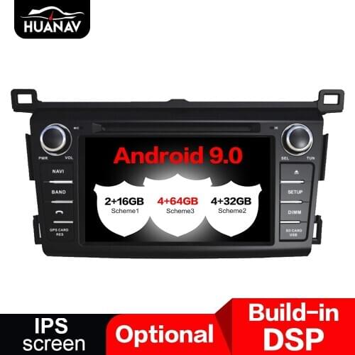 Newest Android 9.0 Car DVD player GPS navigation For Toyota RAV4 2013 2015 2014 car Radio player Multimedia head uint recorder