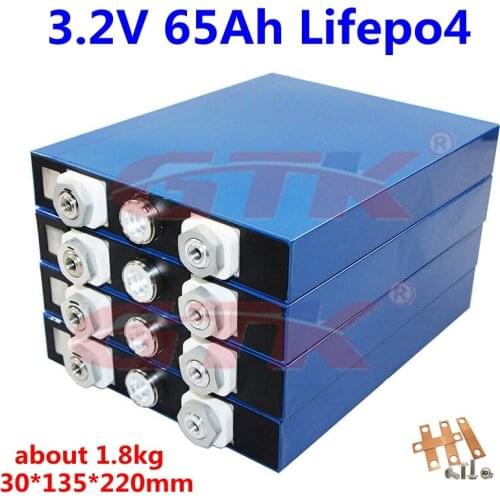 New LiFePo4 3.2v 65Ah lithium battery 3.2v 65ah LFP Lithium Iron cells for diy 48v 24v 12v solare panel energy storage battery