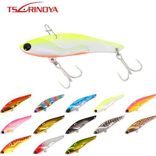 TSURINOYA Metal VIB Hard Fishing Lure DW38B Long Distance Casting Metal Bait Vibration Metal Wobblers 75mm 23g Swimbait Isca