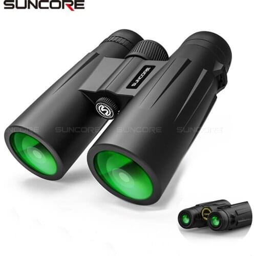 12x42 Professional Binoculars Precision HD Telescope BK4 Prism Optical Lens Outdoor Hunting Camping Observation Equipment