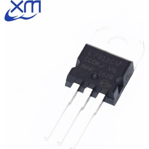 10PCS L7812CV TO-220 L7812 LM7812 7812 Positive-Voltage Regulators