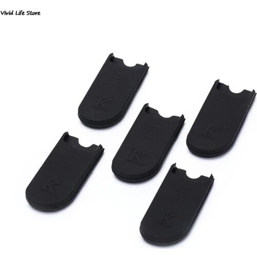 5Pcs Rubber Saxophone Thumb Rest Saver Cushion Pad Finger Protector Comfortable For Alto Tenor Soprano Sax Black