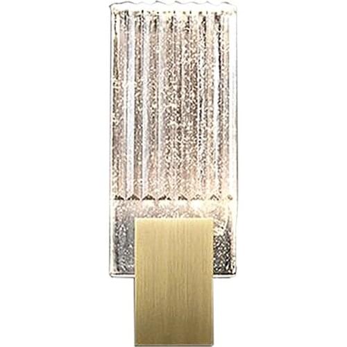 Luxury Post Modern Block Crystal Wall Lamps Living Room Design Bedroom Bedside Lamp Aisle Corridor Wall Sconces Lights Fixtures