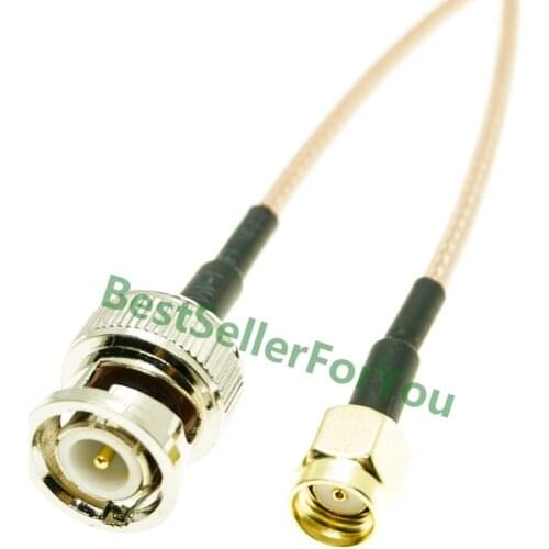 RP SMA Male to BNC Connector Q9 Male 50-Ohm RG316 Coax Low Loss Jumper RF Cable