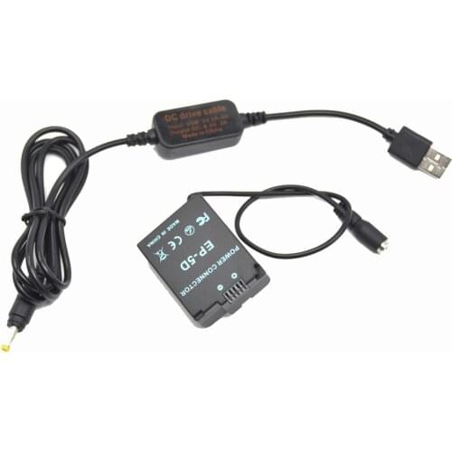 5V-8.4V USB drive EH-5 EH-5A camera DC power bank cable+EP-5D DC Coupler ENEL21 EN-EL21 dummy battery grip for Nikon 1 V2 1V2