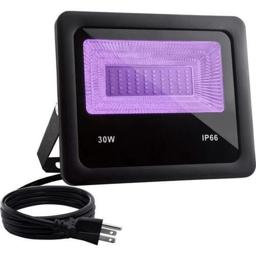 High Power UV LED Floodlight 10W 20W 30W 50W Waterproof Ultra Violet Fluorescent Black Light Stage Lamp for Bar Halloween Party