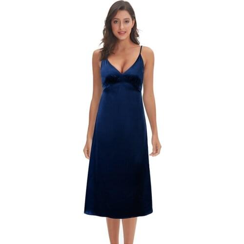 New Fashion Women Summer Dress Spaghetti Satin Long Dress Female Harajuku Halter Midi Dress Elegant V Neck Dresses Vestido Drops