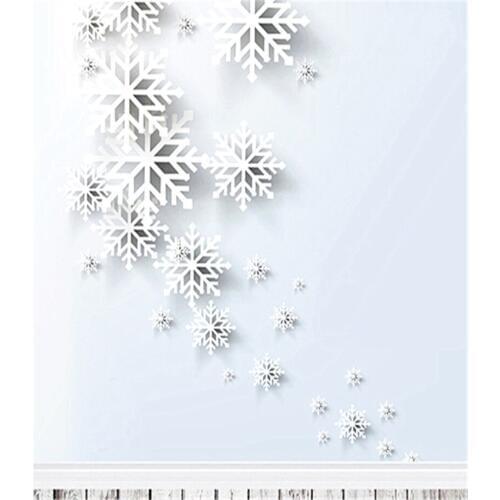 Gold Christmas Tree Photography Background Backdrop 3x5 White Snow Photo Backdrop for Family Photo Booth Camera Fotografia