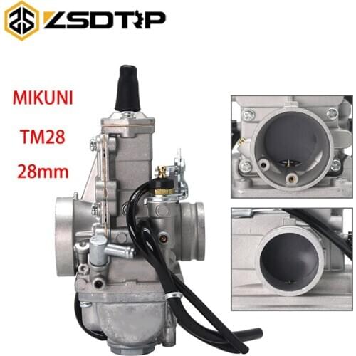 ZSDTRP Mikuni Carburetor Vergaser Carb TM28 28mm Flat Slide Performance Racing Carb