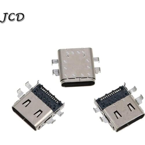 JCD 2PCS Type C Charging Port Socket Connector For For HP TPN-Q178 13-W02TTU USB Connector Power Plug