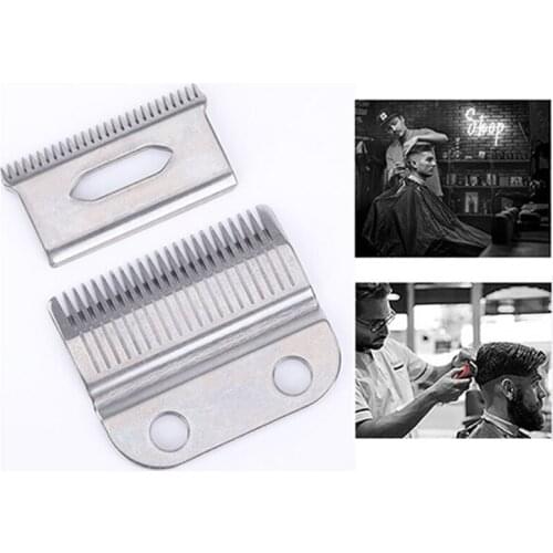 2pcs Professional Stainless Steel Detachable Clipper Replacement Blade