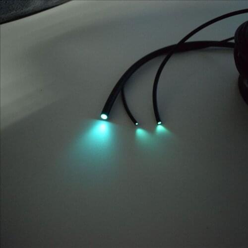 20mX inner 2mm outer 3mm diameter BlLACK Sheath PMMA plastic fiber optic end glow fiber cable for star sky Ceiling