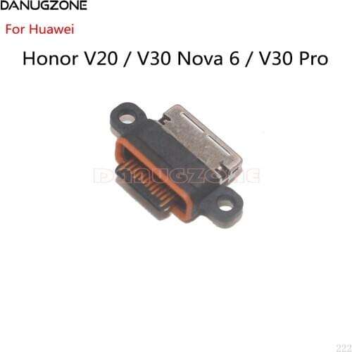 50PCS/Lot For Huawei Honor V20 V30 Nova 6 / V30 Pro USB Charging Dock Charge Socket Port Jack Connector