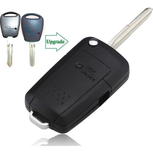 Bilchave 1 Buttons Modified Folding Remote Key Shell Case For Hyundai h1 Getz Accent Kia Rio Picanto Carens With Uncut Blade