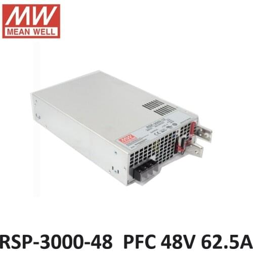Original MEAN WELL RSP-3000-48 3000W 62.5A 48V switch power supply PFC in Parallel led driver meanwell Power Supply 48V 3000W
