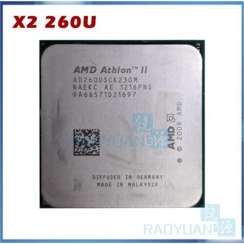 AMD Athlon II X2 260u AD260USCK23GM 1.8GHz Dual-Core CPU Processor AD260USCK23GQ Socket AM3 938pin