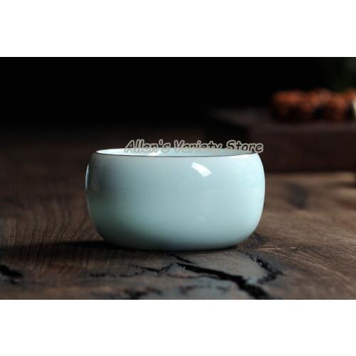 China Porcelain coffee cup Chinese Longquan Celadon Bowl Teacup cups tea set tea ceramic cup pottery Gaiwan drinkware teaware